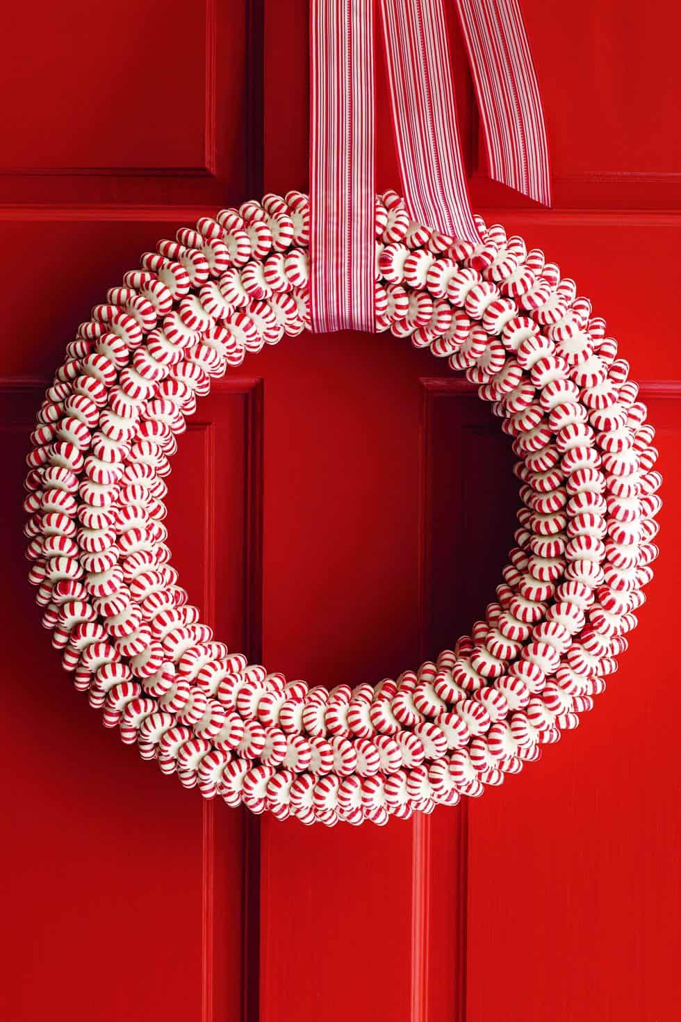 peppermint candy wreath