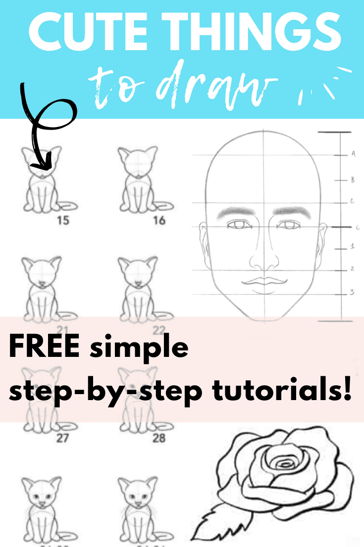 cute step by step drawing tutorials PIN