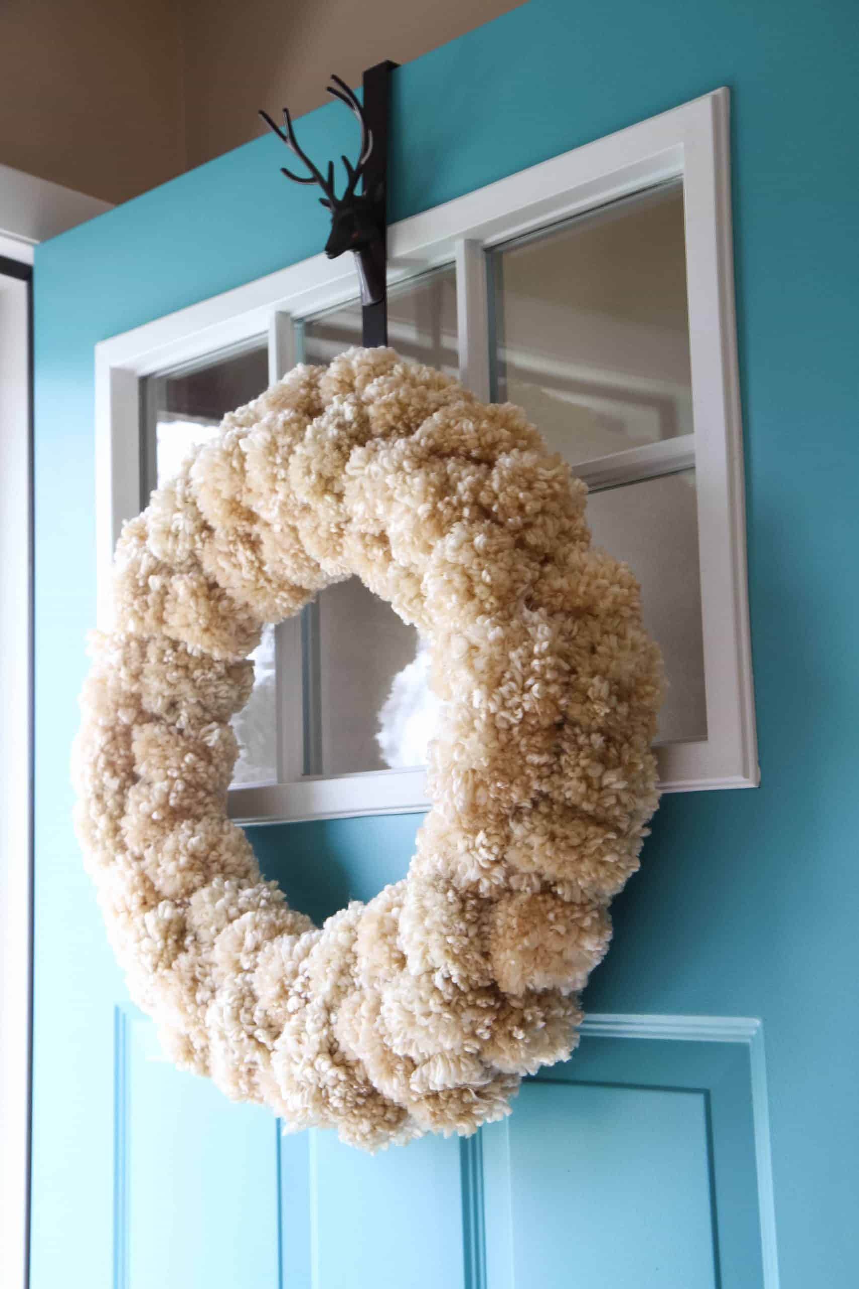 pom pom wreath