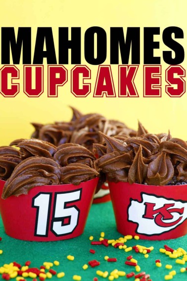 mahomes cupcakes