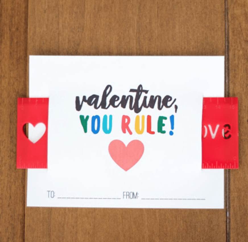you rule printable Valentine