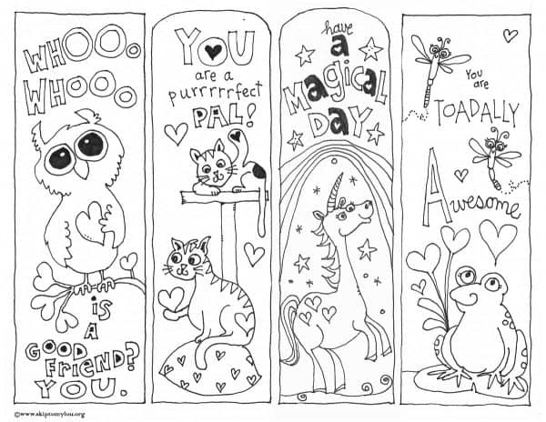 coloring bookmarks