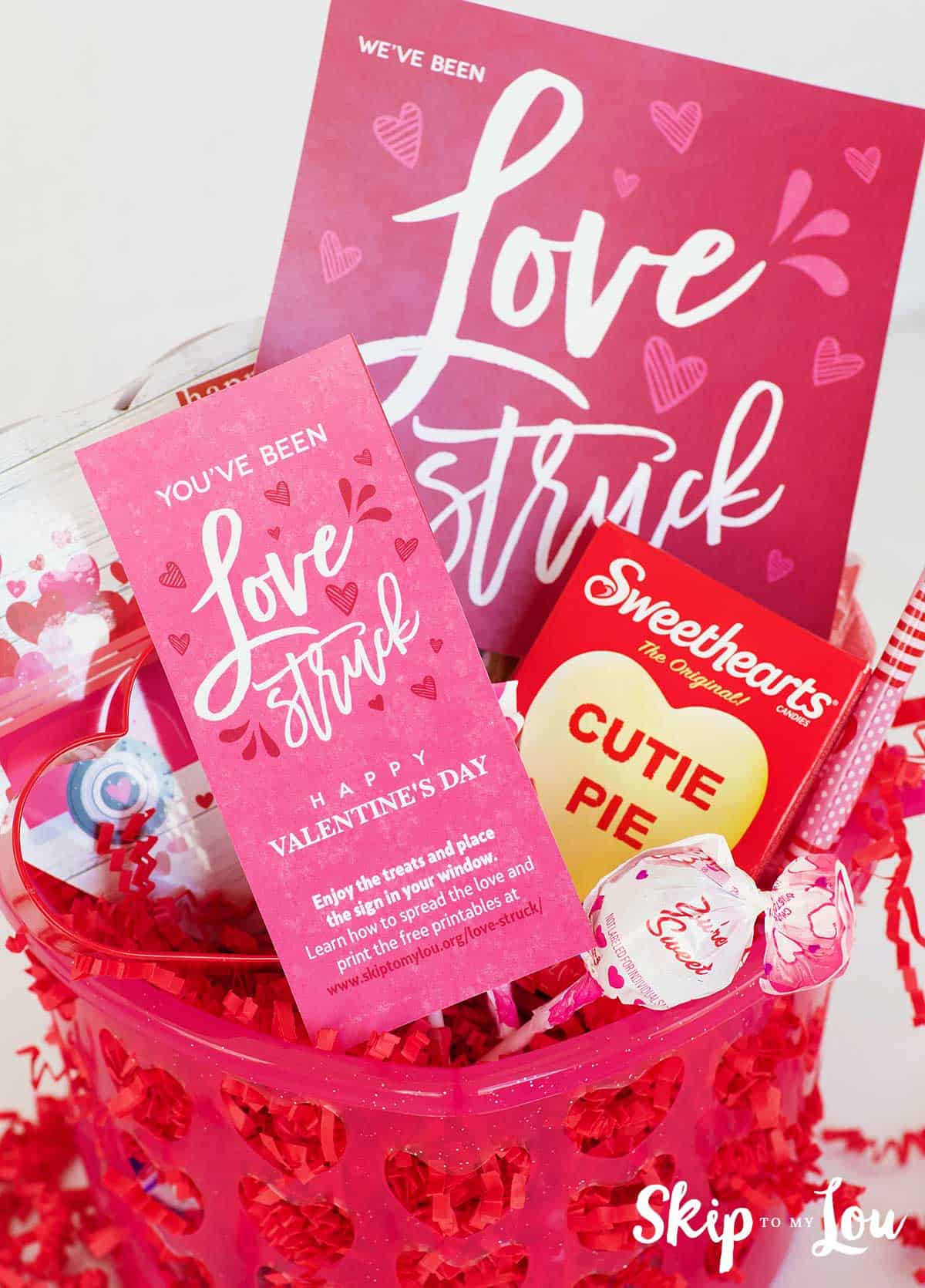 valentine basket for love struck activity