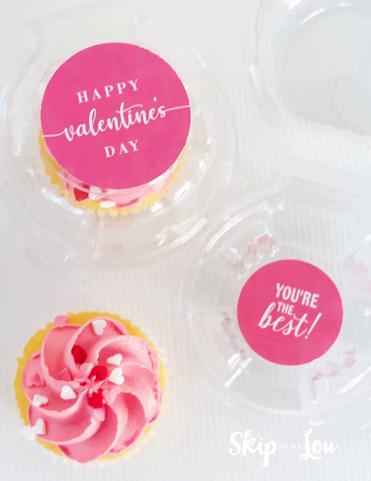Valentine Cupcake packaging