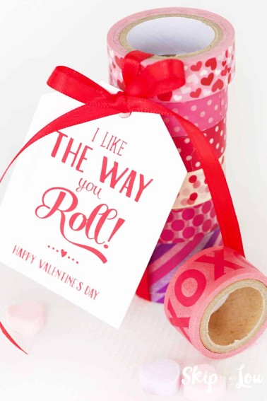 washi tape with tag that says I like the way you roll