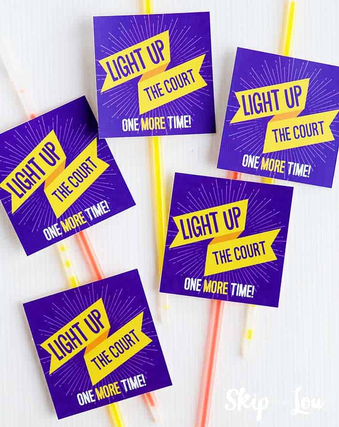 printable tags on glow sticks