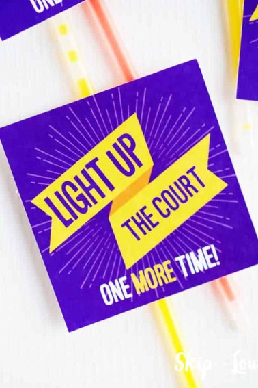 light up the court tag on a glow stick