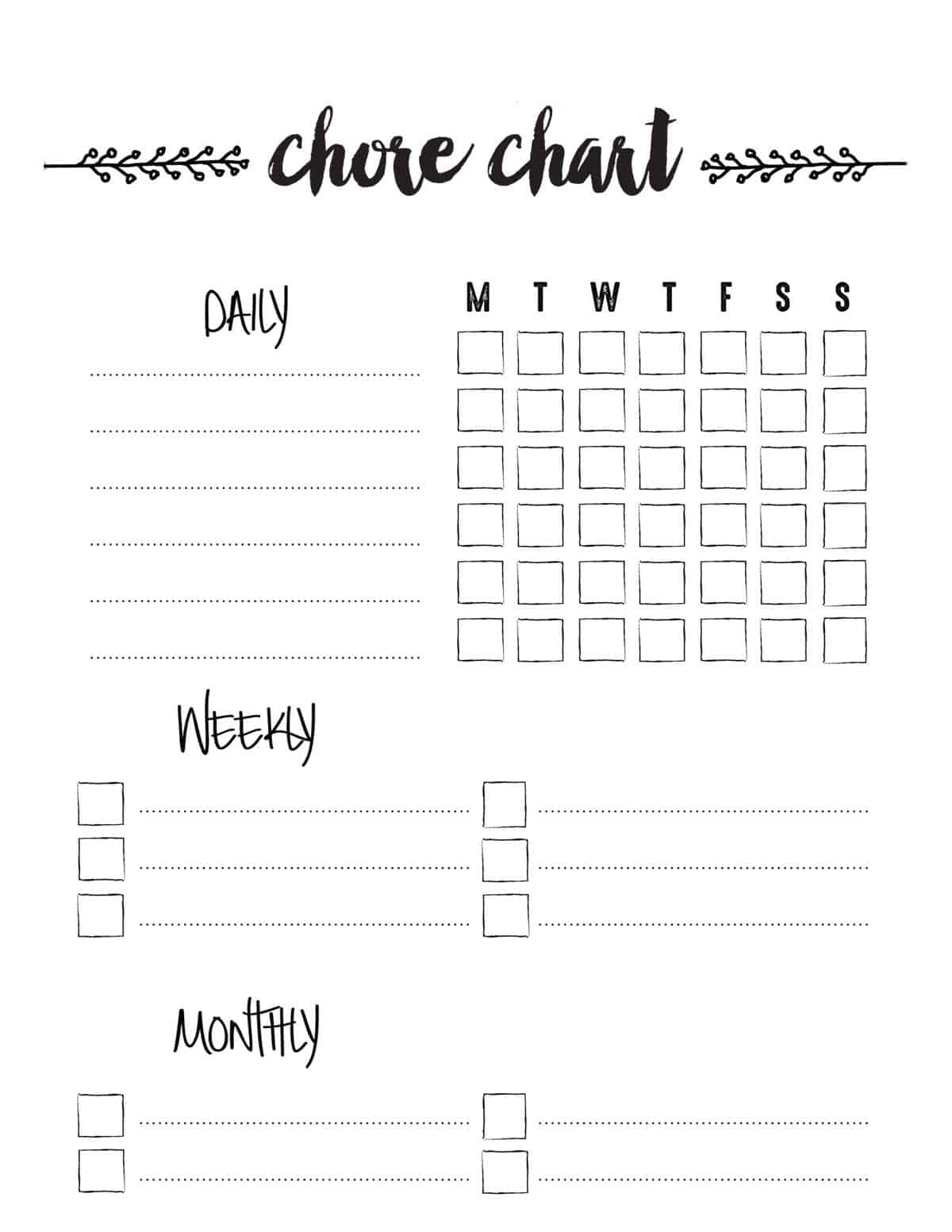 Chore Chart To Build Self Esteem Free Printable Skip To My Lou