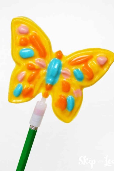 candy melt sucker butterfly shape