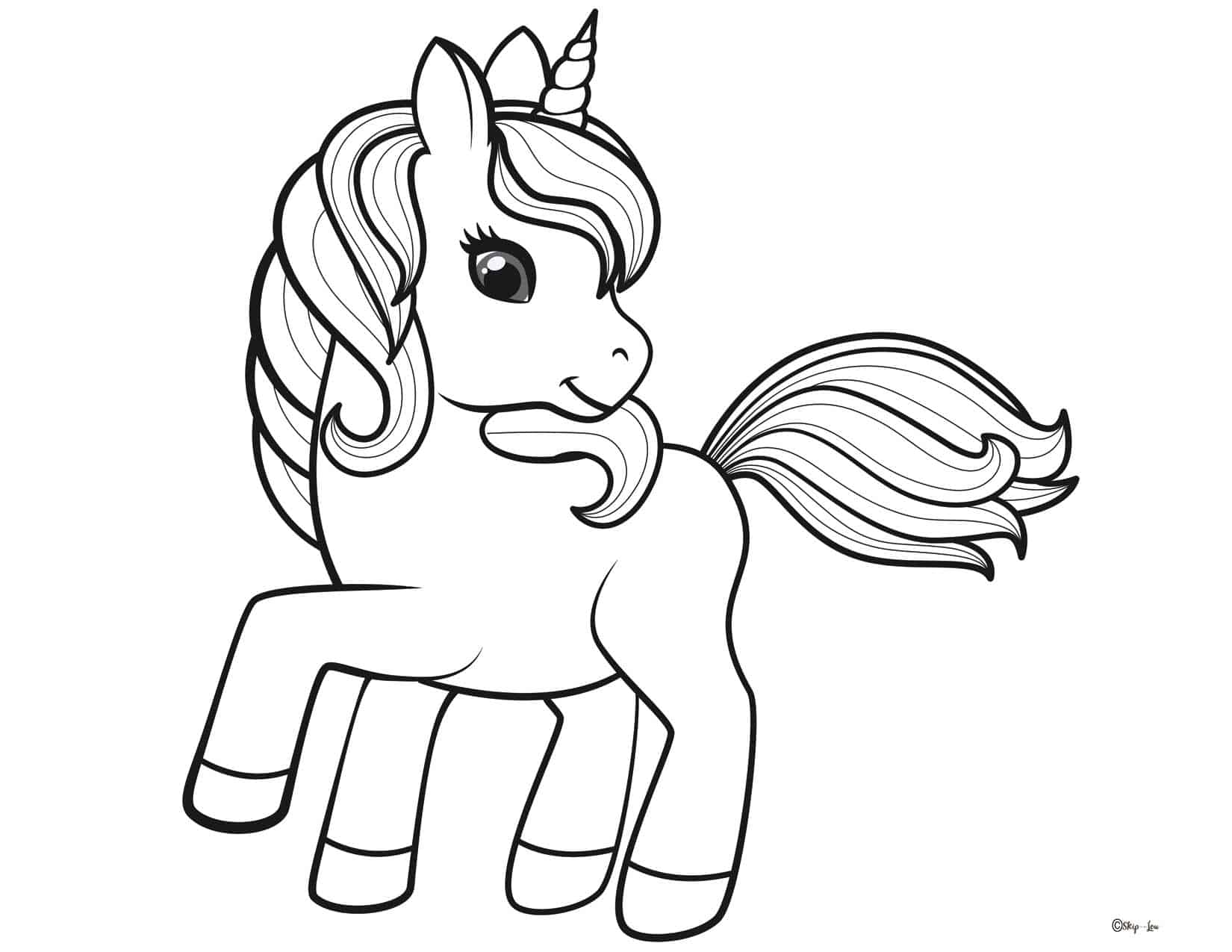 10 Magical Unicorn Coloring Pages Print For Free Skip To My Lou