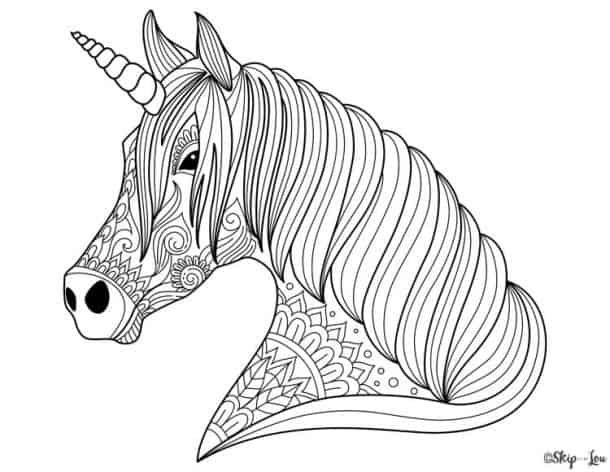 10 Magical Unicorn Coloring Pages Print for Free | Skip To My Lou