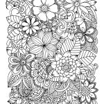 flower coloring page printable