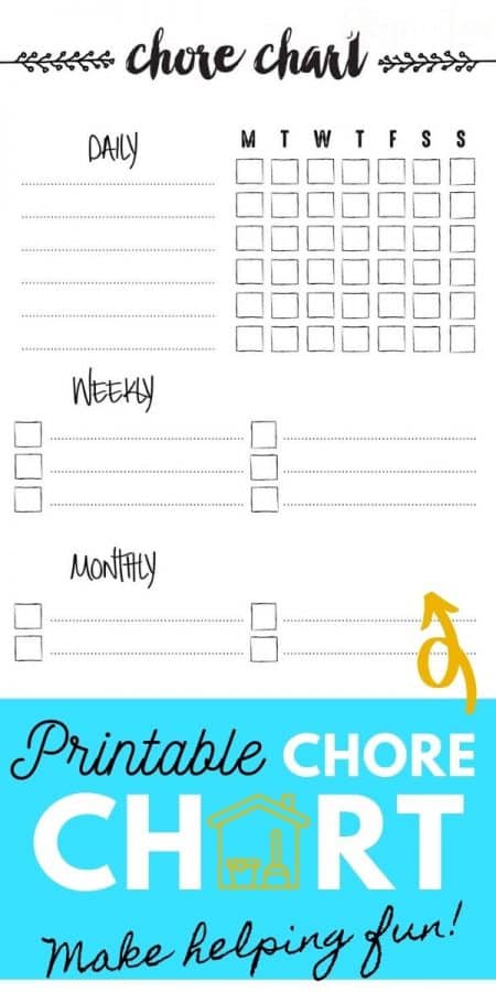printable chore chart PIN