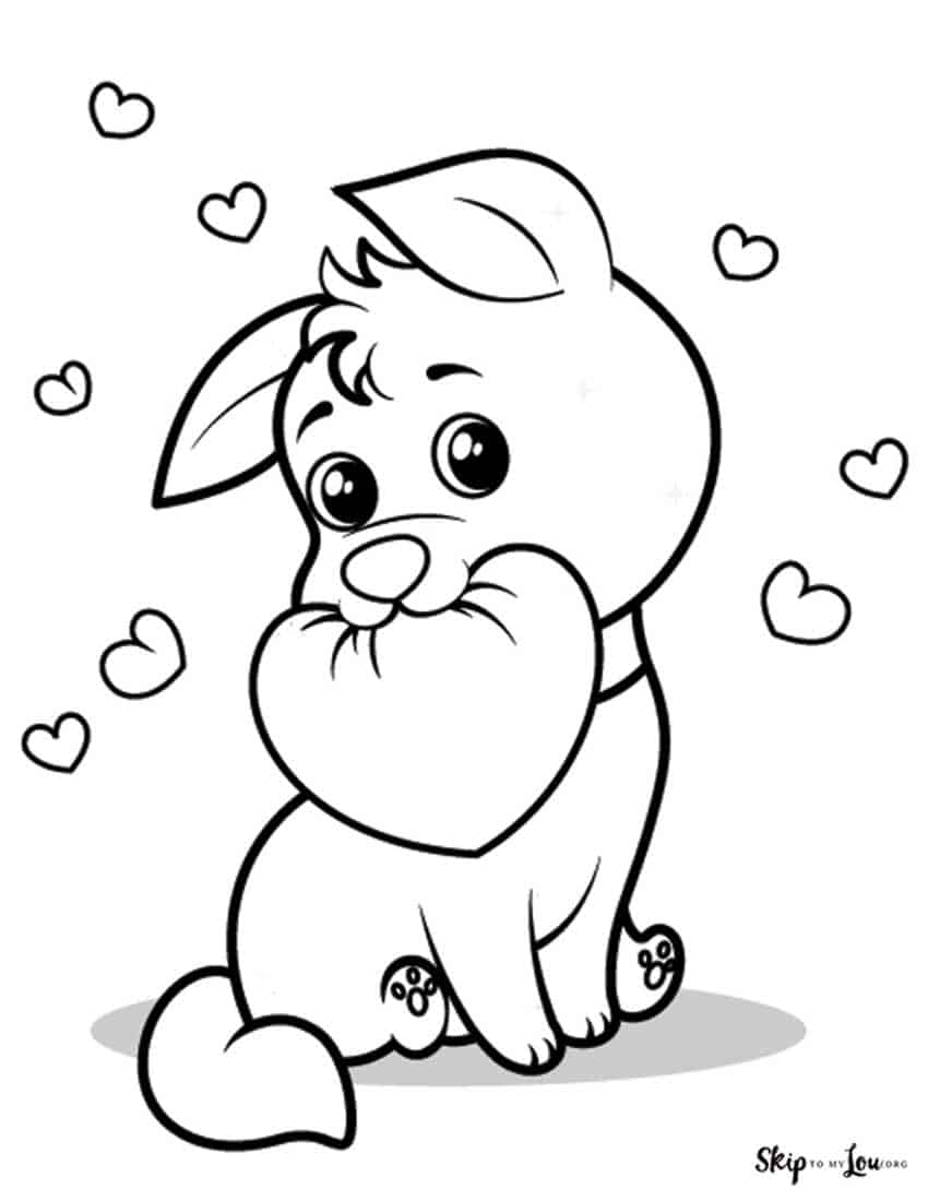View Cute Dog Free Printable Dog Coloring Pages Pics - COLORING PAGES