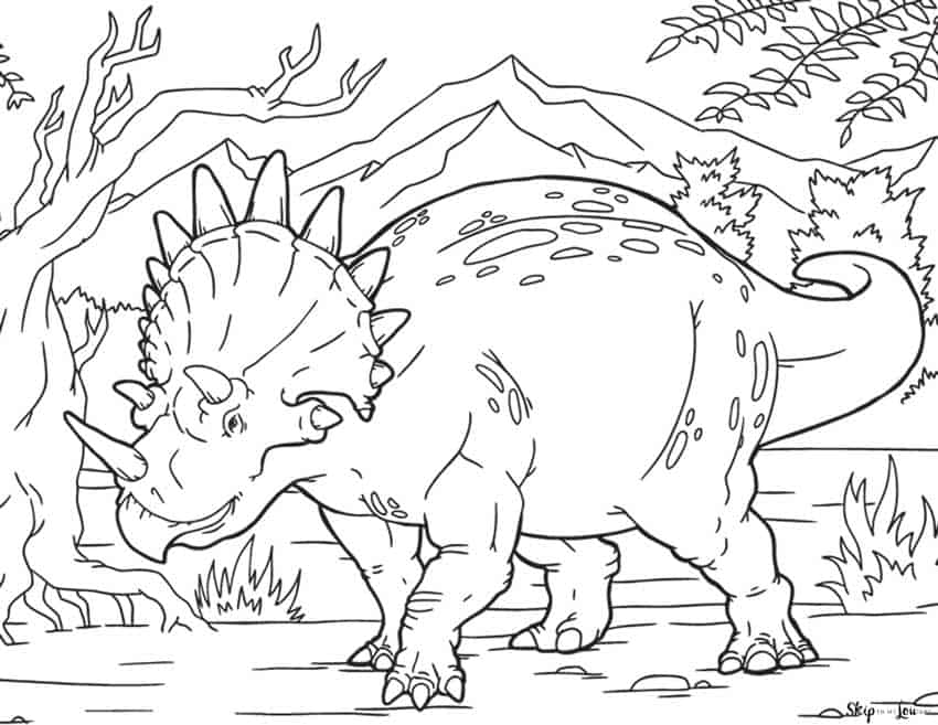 dinosaur coloring pages free printables  skip to my lou