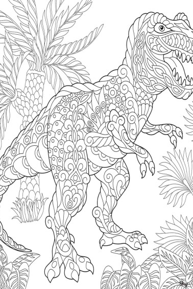 tyrannosaurus rex coloring page printable