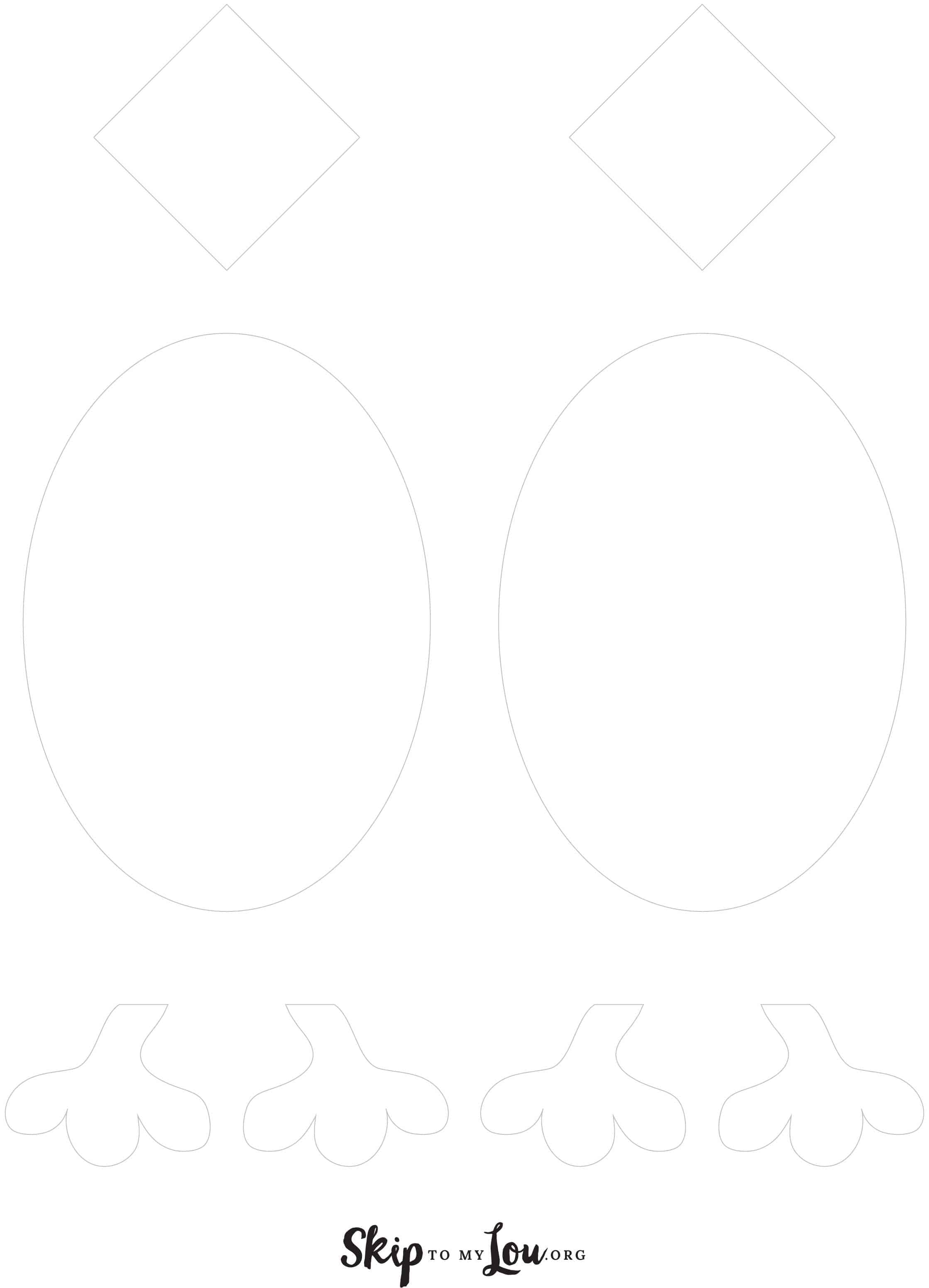printable egg chick template