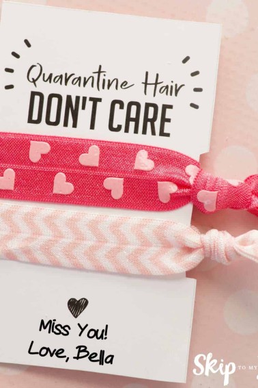 quarantine hair ties gift