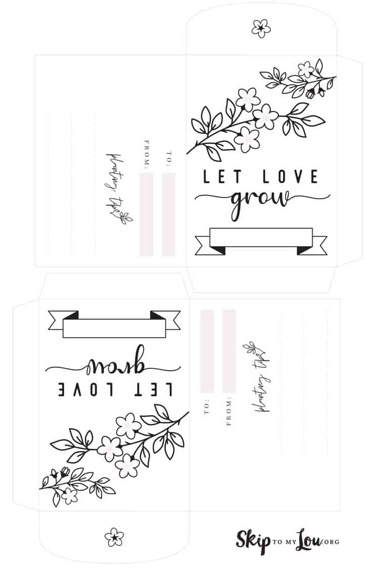 printable seed packets for party favors