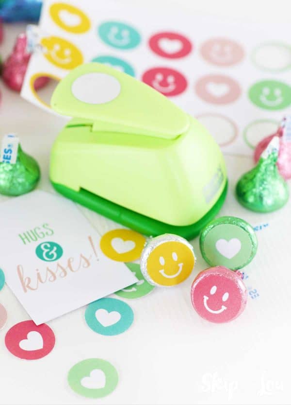 hersheys kiss stickers circle punch