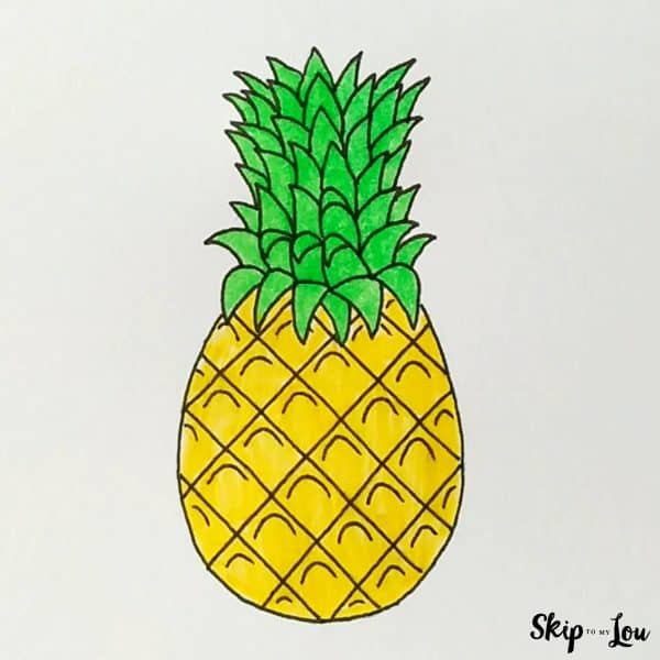 pineapple drawing
