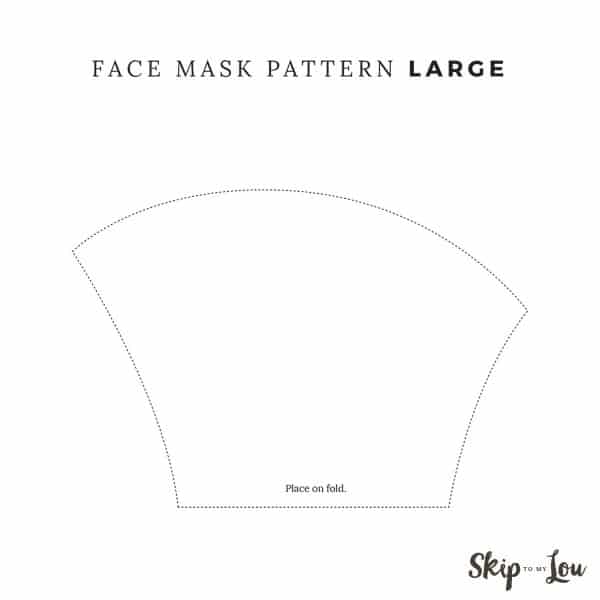 large pattern place on the fold
