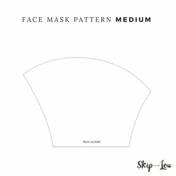 medium pattern place on fold of fabric
