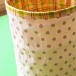 tall round fabric basket