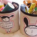 round fabric bucket