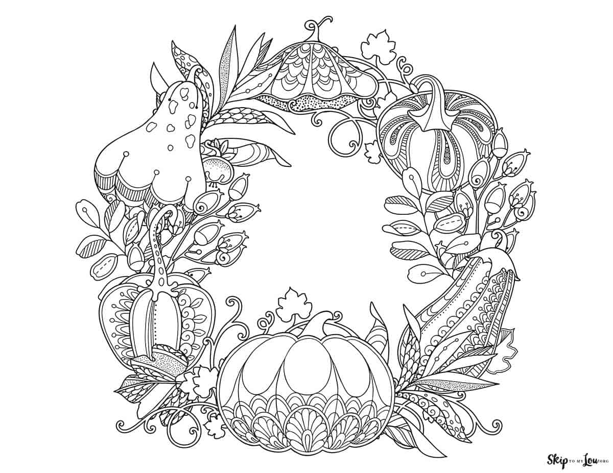 Thanksgiving Coloring Pages | Skip To My Lou