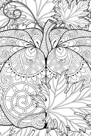 pumpkin zentangle