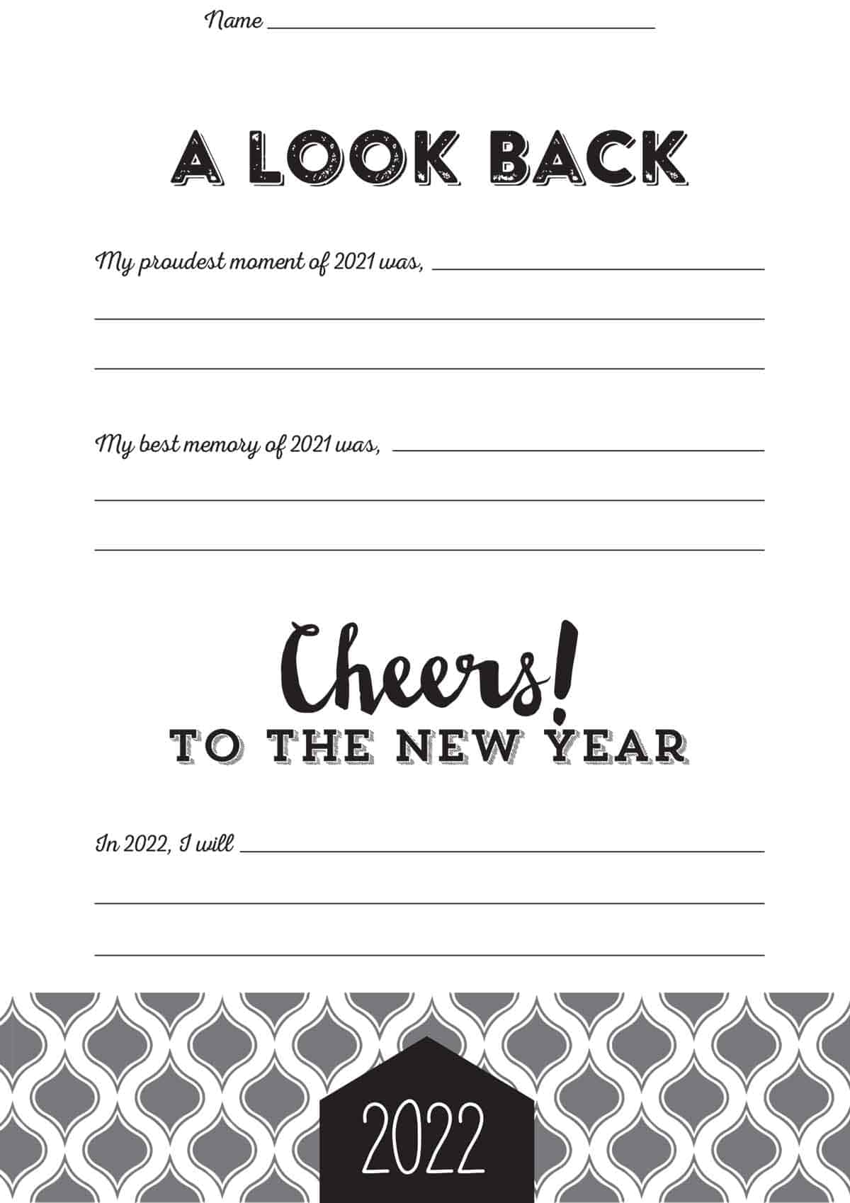 2022 new year resolution cards