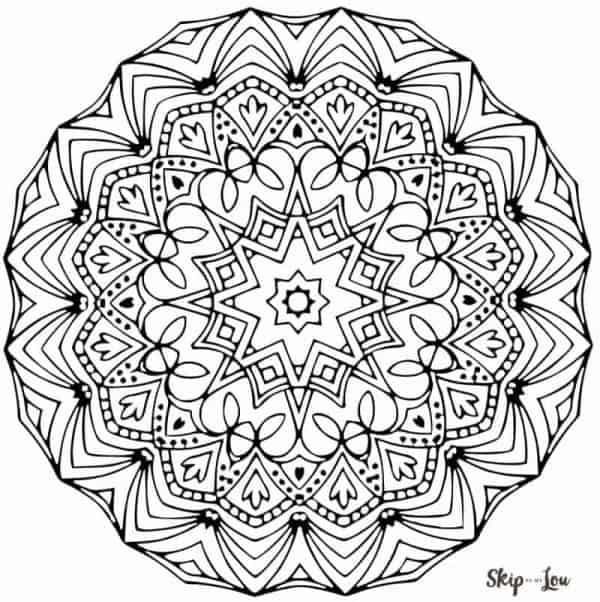 mandala coloring page
