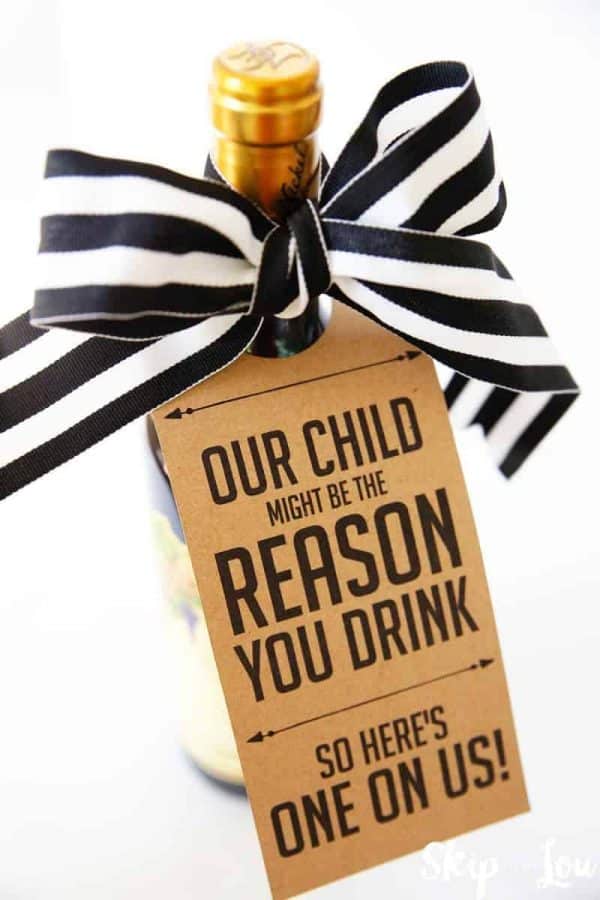 teacher wine gift printable our child might be the reason you drink
