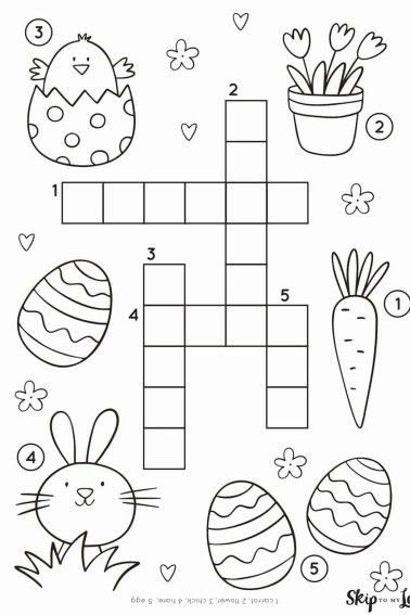 Easter crossword puzzle