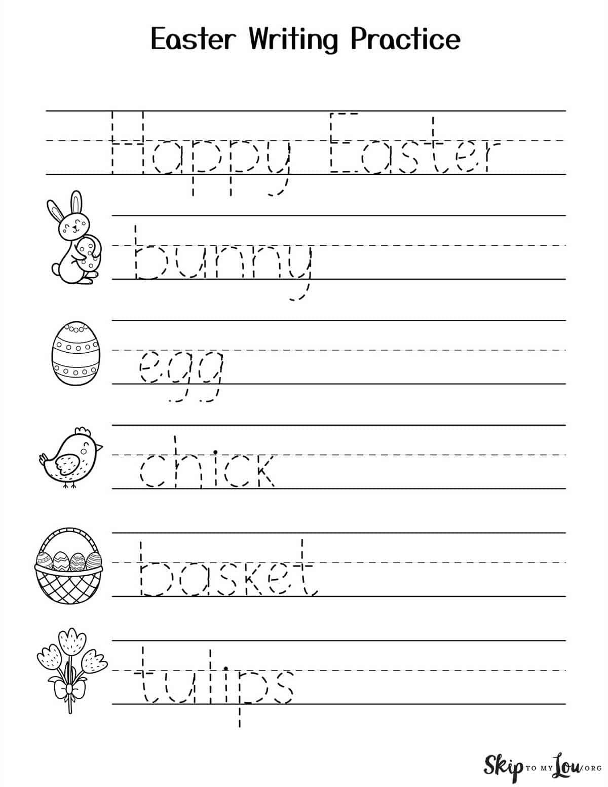 Easter Worksheets Skip To My Lou
