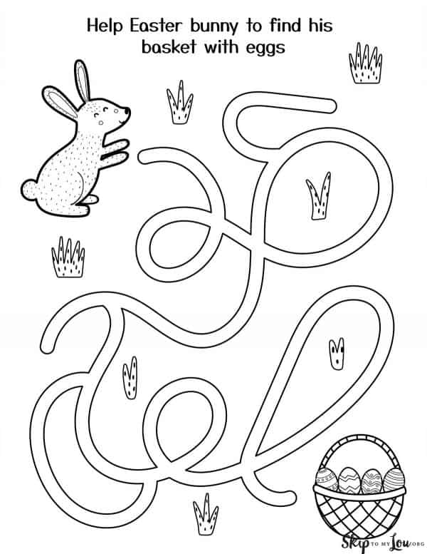 bunny find a basket maze