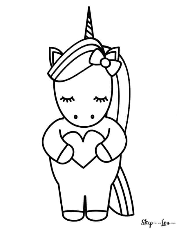 10 Magical Unicorn Coloring Pages Print for Free | Skip To My Lou