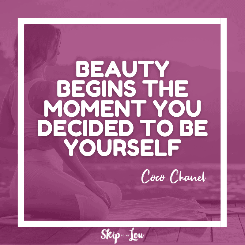 Beauty begins the moment you decided to be yourself. — Coco Chanel