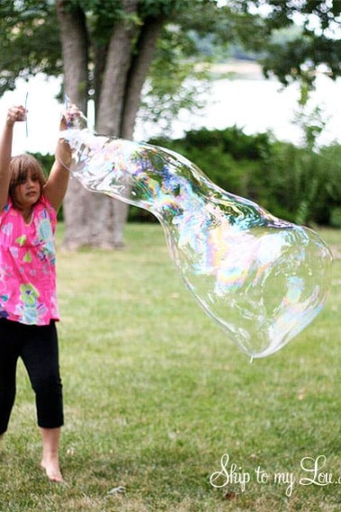 homemade giant bubbles tutorial