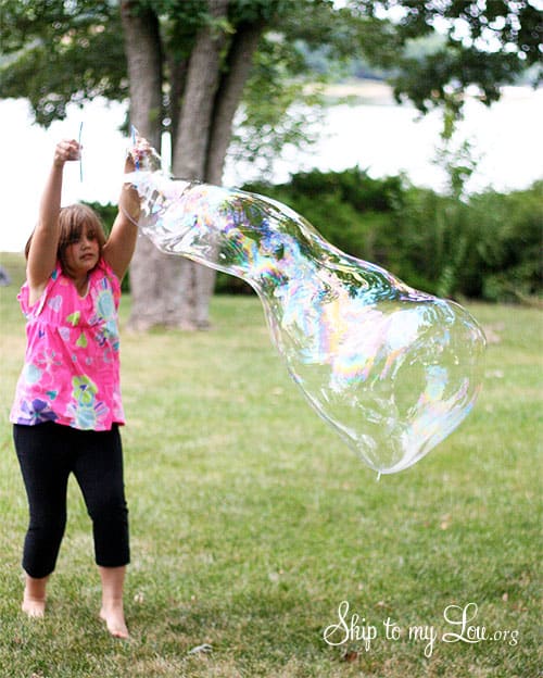 homemade giant bubbles tutorial