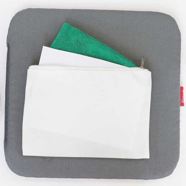 slip cardstock inside bag