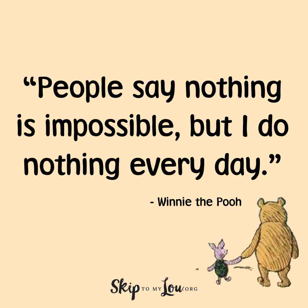people say nothing winnie the pooh quotes