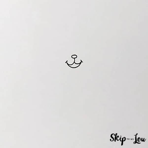 how to draw a lion step 2 adding smile