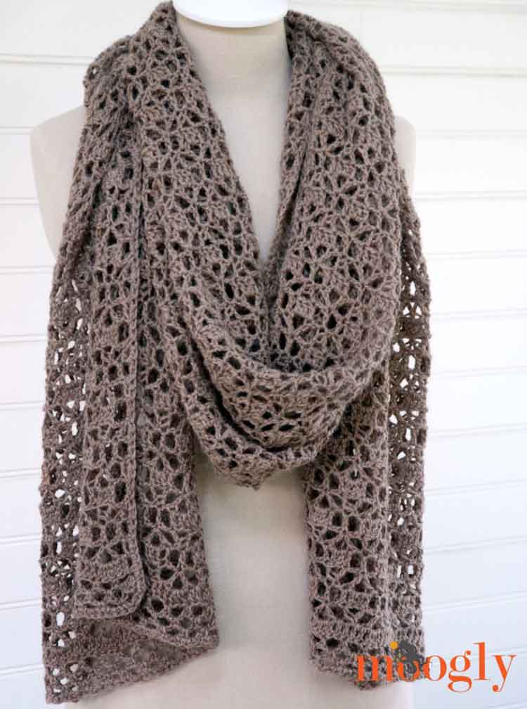 oversize scarf pattern