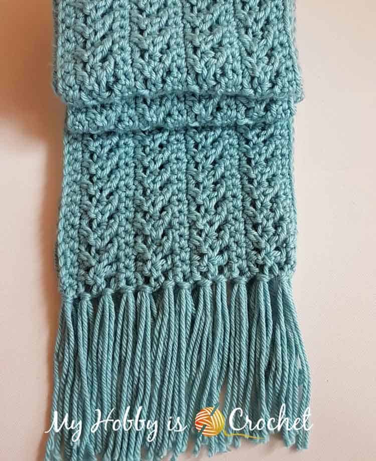 red heart yarn scarf