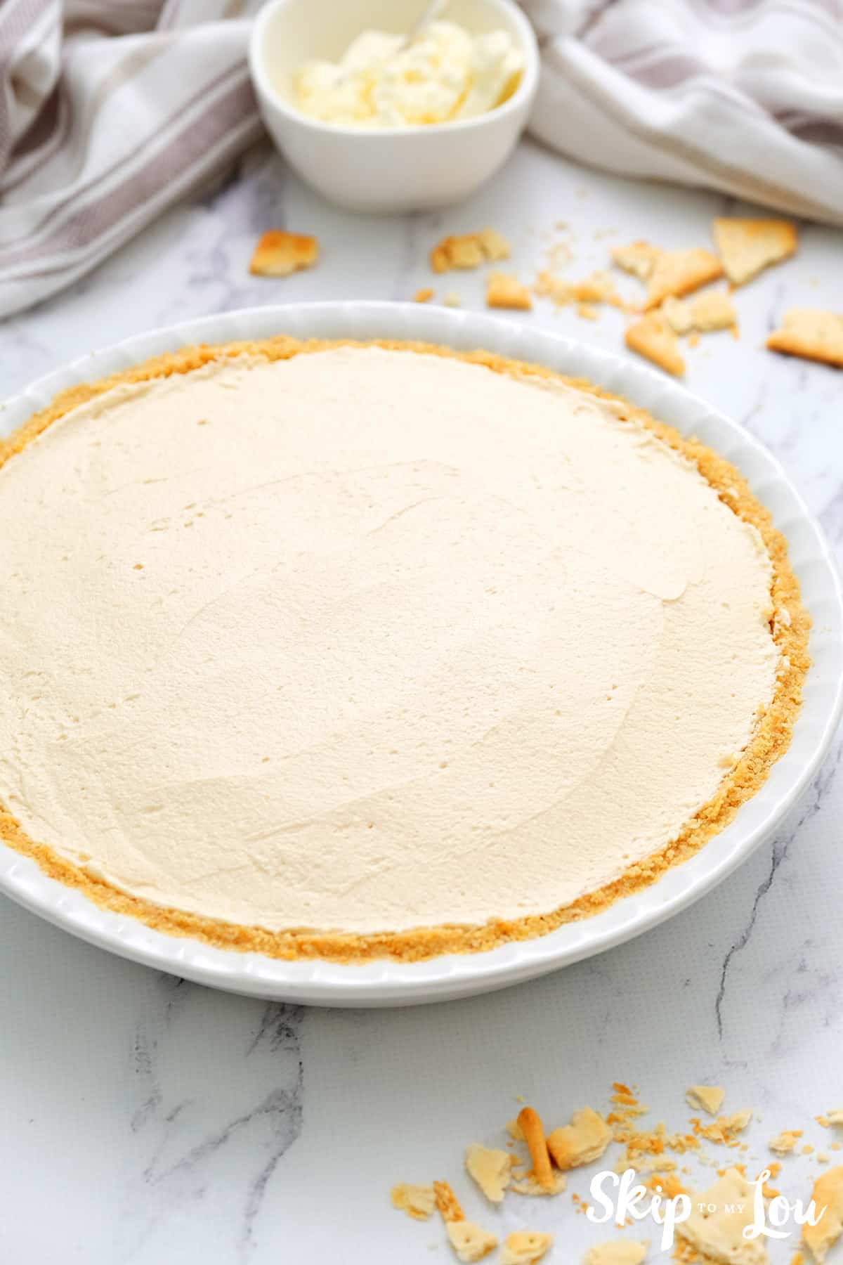filled pie crust no bak peanut butter pie