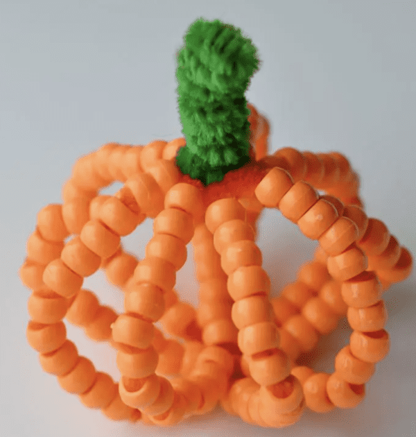 pumpkin beaded craft