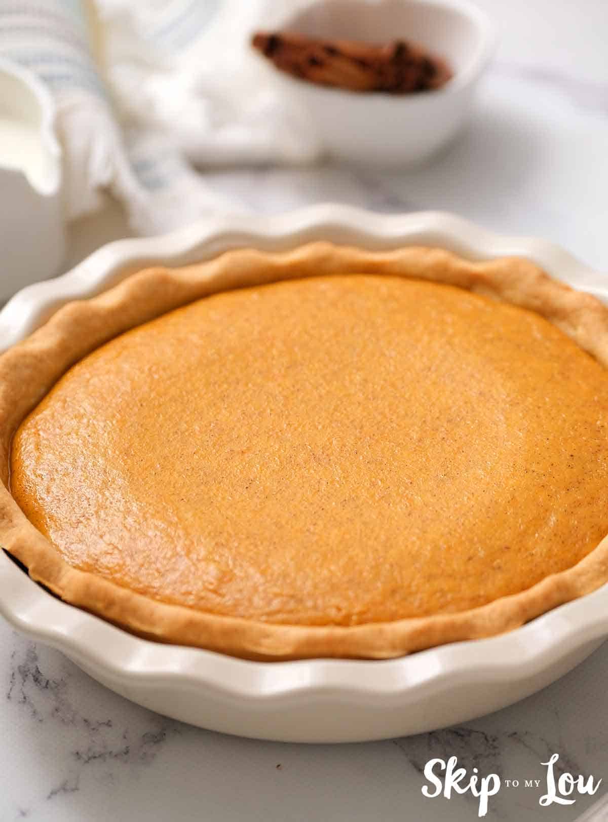 baked pumpkin pie