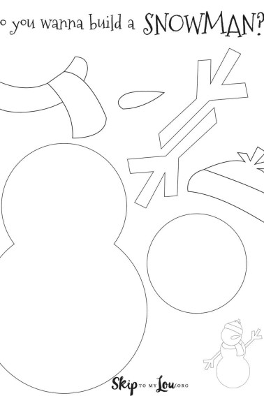 build a snowman template